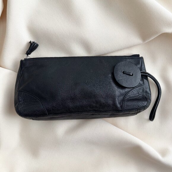 Anya Hindmarch Black Clutch - Picture 1 of 7